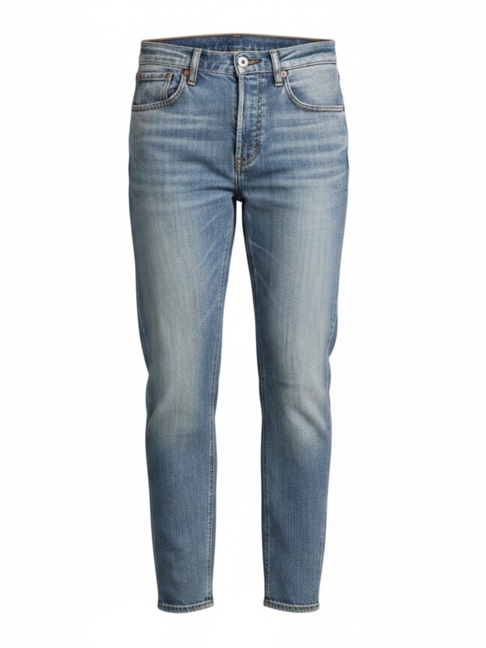 MOUSSY Vintage Japan Made High Rise Straight Leg Jeans Light Wash Size 26